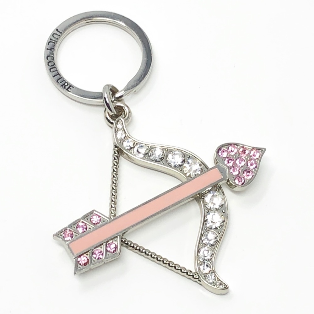 Juicy Couture Keychain Bag Charm Rhinestone